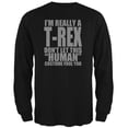 thumbnail image 1 of Halloween Costume Humain T-Rex pour Homme T-Shirt à Manches Longues, 1 of 1