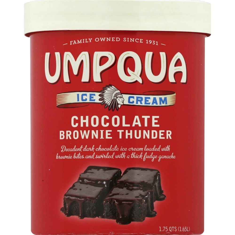 Umpqua Chocolate Brownie Thunder Ice Cream, 1.75 qts
