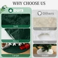 thumbnail image 5 of Sanmadrola Christmas Tree Skirt Green Plush Skirts Large Christmas Decorations Indoor Xmas Ornaments Holiday Decor for Home Party Holiday Decorations, 30in, 5 of 10