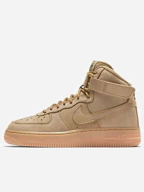 Kids Nike Air Force 1 High WB GS Wheat Flax Gum Brown Outdoor Green 92 -  Walmart.com
