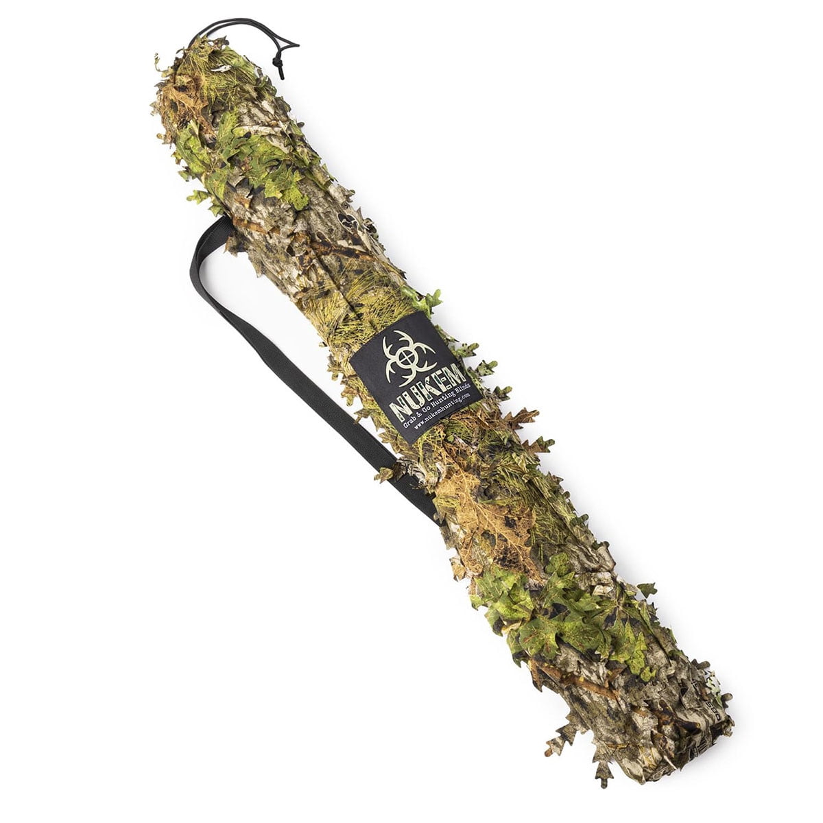 Nukem Grab & Go Hunting Ground Blind - Mossy Oak Obsession 3D Leafy - Lightweight Stake-Free Pop up Turkey & Deer Blind (X-Large)
