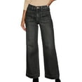 thumbnail image 3 of Women's High Waisted Wide Leg Pants Trousers Slacks Straight Leg Jeans Long Pants Solid Color Stretchy Casual Work Office Business Lounge Wear Travel Essentials for Women, 3 of 9