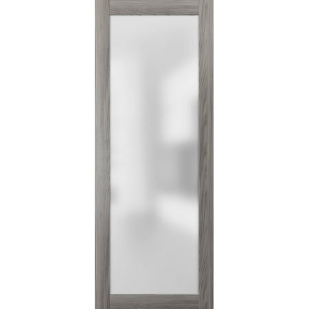 Opaque Glass Door Panel Slab 36 X 80 Planum 2102 Ginger Ash