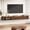 Rustic Brown, variant on Finmind 70" Solid Wood Floating TV Stand with Fluted Sliding Doors, Extra Long Slim Entertainment Center for Living Room, Bedroom, Office, Up to 90'' TVs, Rustic Brown
