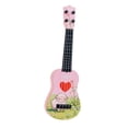 thumbnail image 4 of Ukelele de juguete para niños, guitarra de 4 cuerdas para niños y niñas en edad preescolar. Rosa, 4 of 9