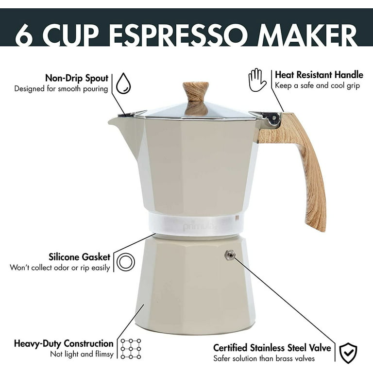 Primula Classic Stovetop Espresso and Coffee Maker, Moka Pot for Italian  and Cuban Café Brewing, Greca Coffee Maker, Cafeteras, 12 Espresso Cups
