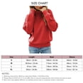 thumbnail image 6 of Wine Red Women's Turtleneck Knit Sweater, Long Sleeve, Loose Fit, Perfect for Staying Warm - Top Clothing - Size M, 6 of 6