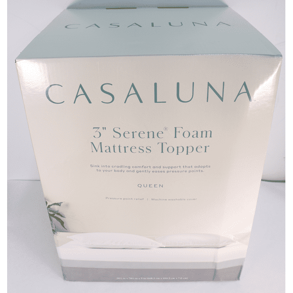 Casaluna 3 inch Serene Foam Mattress Topper Queen