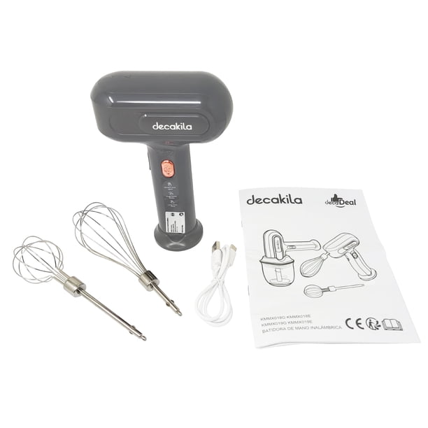 Batidora Con Procesador Inalámbrica Negro Decakila KMMX019G