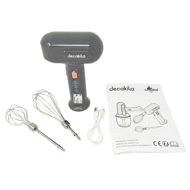 Batidora Con Procesador Inalámbrica Negro Decakila KMMX019G