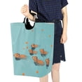 thumbnail image 4 of Yayeee Freestanding Laundry Hamper with Handle Collapsible Large Storage Basket for Clothes, Capybara Splash, 4 of 7