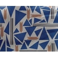 thumbnail image 4 of oneOone Georgette Viscose Fabric Triangle & Line Geometric Decor Fabric Printed BTY 42 Inch Wide, 4 of 4