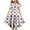White-04, variant on Ugoldhm Girls' Fourth of July Fit & Flare Beach Dress Short Sleeve, Star Print, Boho Casual for 6-15 Years