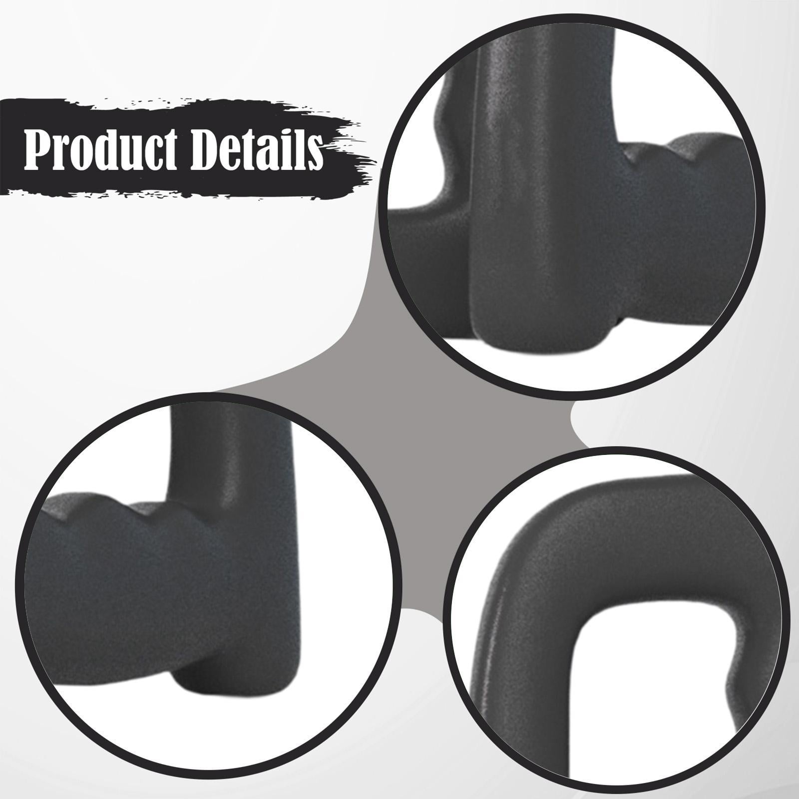 TTETTZ 2Pcs Dumbbells Dumbbells Set Nonslip Portable Hand Weights for Strength Building Black 1KG