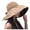 Khaki, variant on Brown Baseball Caps Women's Sun Hat UPF 50+ UV Hat Black Coating Straw Outdoor Hat