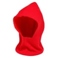 thumbnail image 1 of MIASHUI Pullover Style Neck Scarf and Hat Connected Solid Color Versatile Pullover Knit No Plush Outdoor Warm Riding Scarf Red, 1 of 3