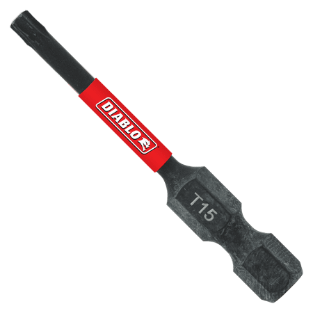 

Diablo Torx #15 X 2 in. L Driver Bit Black Oxide 5 pk