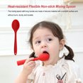 thumbnail image 4 of Injueey Cuchara de silicona Cocina Cocina Beber profesional Hogar Vajilla Resistente al calor Cuchara de sopa flexible Suministros Rojo Type3 NO3 Injueey HA062987-01B, 4 of 6