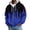 Blue, variant on Waffle Knit Hoodies for Men Paint Drip Graffiti Print Zip Up Drawstring Hooded Casual Jacket Long Sleeve Loose Fall Winter Sweatshirt with Pockets Pink 3XL