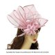 thumbnail image 3 of Retro Ribbon Net Flower Hair Clip Flower Hairpiece for Costume Parties Studded with Oversized Flower Hairpin maroon red, 3 of 4