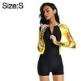 thumbnail image 2 of Traje de baño sexy de una pieza para mujer, traje de surf con protección solar, traje de baño de manga larga para mujer, 2 of 6