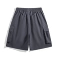 thumbnail image 6 of Zynoxe Mens Cargo Shorts Quick Dry Lightweight Outdoor Workout Hiking Shorts Fashion Waterproof Training Plus Size Athletic Shorts with Pockets Dark Gray XXL, 6 of 6