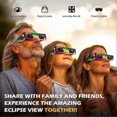 thumbnail image 5 of Gafas para el eclipse solar de 2025 (paquete de 6/12 unidades), fabricadas con papel certificado según las normas CE e ISO 12312-2, aptas para la observación directa del sol., 5 of 5