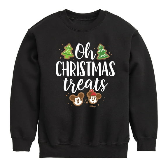 Disney - Mickey and Minnie Oh Christmas Treats - Toddler & Youth Crewneck Fleece Sweatshirt