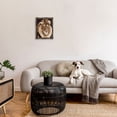 thumbnail image 3 of Stupell Industries Lion with Geometric Border Animals & Insects Painting Gray Floater Framed Canvas Art Print Wall Art, 17 x 21, 3 of 10