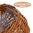 thumbnail image 4 of Arborister Wicker Hanging Flower Planter: 2pcs Round Railing Planter (26x20cm), 4 of 10