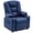 Blue, variant on MCombo Big Kids Recliner Chair with Cup Holders for Toddler Boys and Girls, 2 Side Pockets, 3+ Age Group, Faux Leather 7322 Violet