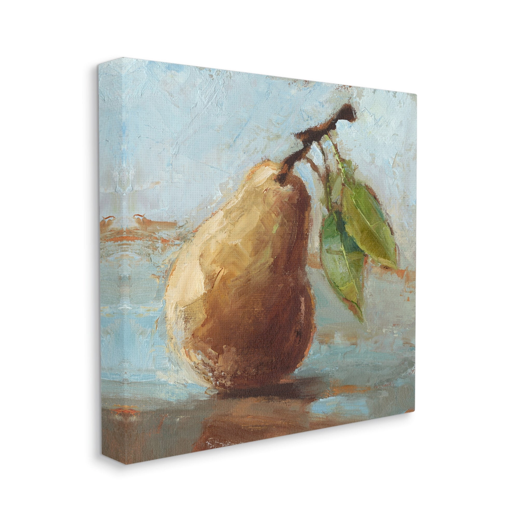 Stupell Industries Pear Fruit Kitchen Painting Food & Beverage Painting Gallery Wrapped Canvas Print Wall Art