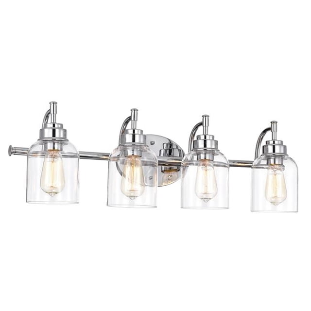 Chloe Lighting CH2R147CM30-BL4 30 in. Adair Transitional 4 Light Bath Vanity Fixture, Chrome