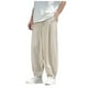 thumbnail image 1 of Pantalones de chándal lisos para hombre, pantalones harem informales, pantalones deportivos con bolsillos para el gimnasio y uso diario, 1 of 5