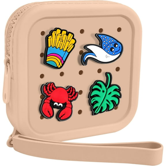 Small Silicone Pouch for Purse – Portable Organizer Bag, Holds Lipsticks, Coins, Travel Accessories, Waterproof Zipper Pouch, Small Makeup Bag