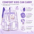 thumbnail image 5 of SANMADROLA Clear Backpack Butterfly Heavy Duty Transparent Bookbag Teen Girlish Cute Bag Large Capacity See Through Backpacks Stadium Approved Daypack for Middle School College Sport/Travel, 5 of 10