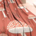 thumbnail image 3 of Colorful Mushroom Plant Red Pattern Blanket,Comfortable Soft Flannel Throw Blanket,All Season,Warm Lightweight Blankets for Sofa Bed Couch Living Room Chair,30"x40", 3 of 4
