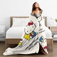 thumbnail image 4 of Hello Kitty Blanket, Super Soft Throw Blanket, Cozy Flannel Blankets For Boys Girls, Warm Blankets For Couch Sofa Bed, 50"X40", 4 of 9