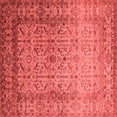 thumbnail image 1 of Ahgly Company Indoor Square Oriental Red Industrial Area Rugs, 4' Square, 1 of 4