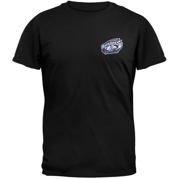 Richmond Riverdogs - Crest Print Logo Black T-Shirt - X-Large