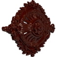 thumbnail image 3 of 35 7/8"W x 22 1/2"H x 4 3/8"P Antonio Ceiling Medallion, Hand-Painted Brushed Mahogany, 3 of 6