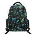 thumbnail image 2 of Chririnla Dinosaur Skeleton Pattern Bookbag with Breathable Soft Kids Backpack, Multiple Pockets 17-inch Cartoon School Bag for Primary School Hiking Travel, 2 of 9
