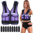 thumbnail image 1 of Adjustable Weighted Vest Weights Set lbs/lbs Body Weight Vests Fast Adjust Running Vest for Men Women Gym Home Workout Fitness Strength Training Removable, 1 of 8