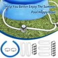 thumbnail image 5 of Manguera de repuesto para piscina y abrazadera, manguera de repuesto para bomba de filtro de piscina, Compatible con bomba 300GPH 330GPH, 5 of 5
