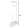 thumbnail image 5 of Bath Bliss 3 in 1 Toilet Paper Dispenser in White, 5 of 9