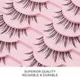 thumbnail image 4 of Manga Lashes 5/10 Pairs Natural Lashes False Eyelashes Little Devil Lashes Anime Lashes Full Strip Lashes Band Eyelashes Makeup, 4 of 5
