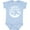 AE-Light Blue, variant on Glacier National Park Montana Mountains Boys or Girls Baby Bodysuit