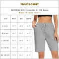 thumbnail image 2 of VDJ Women Summer Shorts Cusual Loose 9'' Bermuda Shorts Drawstring Athletic Short Pants with Pockets Size XXL, 2 of 4