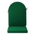 thumbnail image 6 of WestinTrends Adirondack Chair Cushion, Weather Resistant Patio Rocking Chair Cushion High Back, Dark Green, 6 of 15