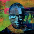 thumbnail image 4 of Stephen Chambers 12x12 White Modern Wood Framed Wall Art Titled - Ruth Bader Ginsburg 1, 4 of 6
